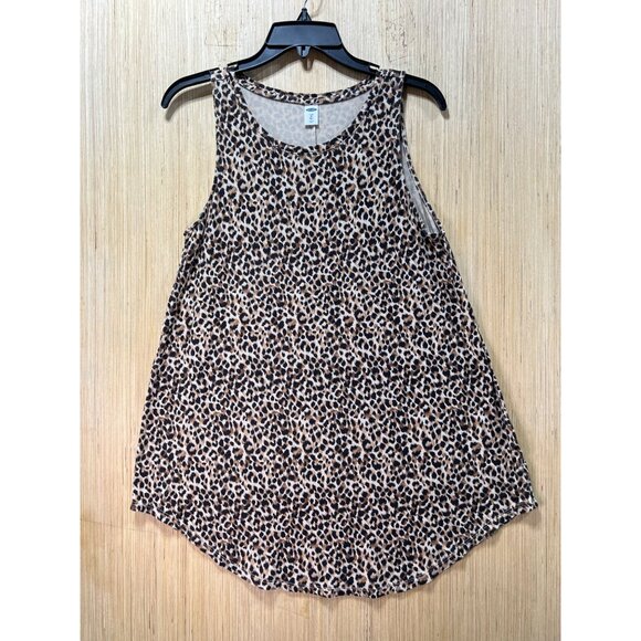 Old Navy - Women's Leopard Print Tank Top - Black/White - Medium - Picture 1 of 11